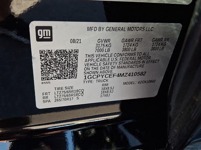 2021 Chevrolet Silverado 1500 Custom Trail Boss Midnight Edition