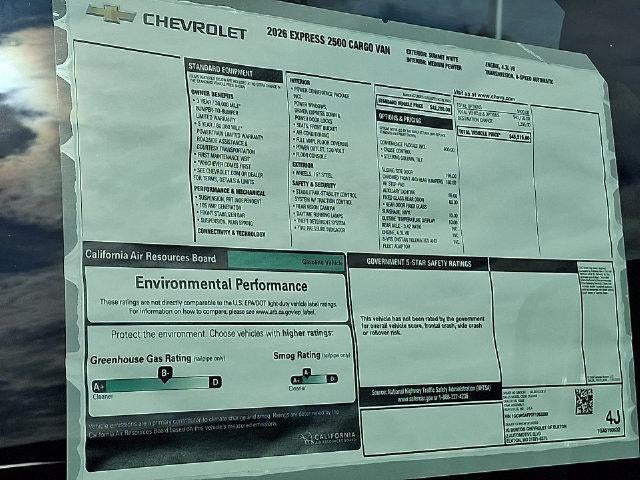 2026 Chevrolet Express Cargo Base