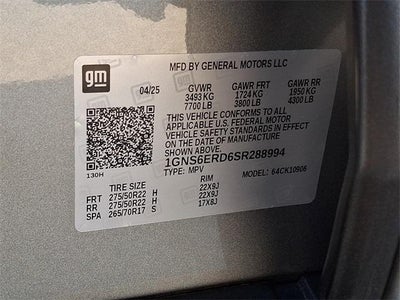 2025 Chevrolet Suburban RST