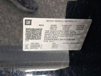 2019 Chevrolet Tahoe LT