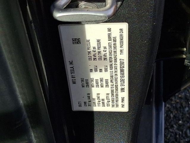 2021 Tesla Model 3 Standard Range Plus