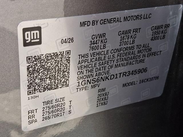 2026 Chevrolet Tahoe LT