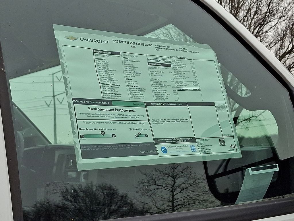 2025 Chevrolet Express 2500 Work Van Cargo