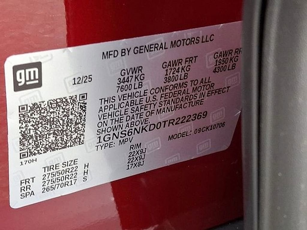 2026 Chevrolet Tahoe LT