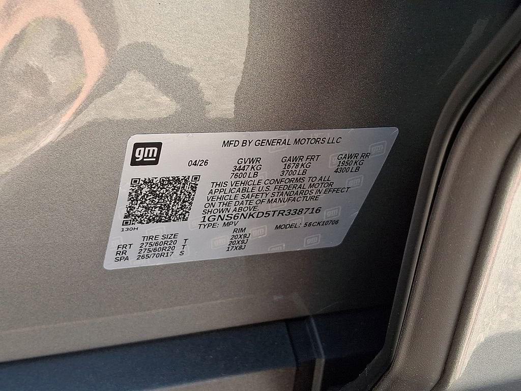 2026 Chevrolet Tahoe LT