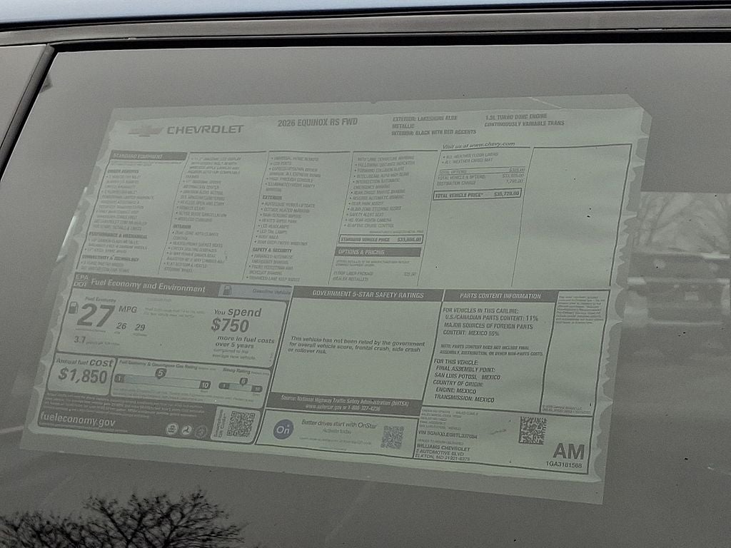 2026 Chevrolet Equinox RS
