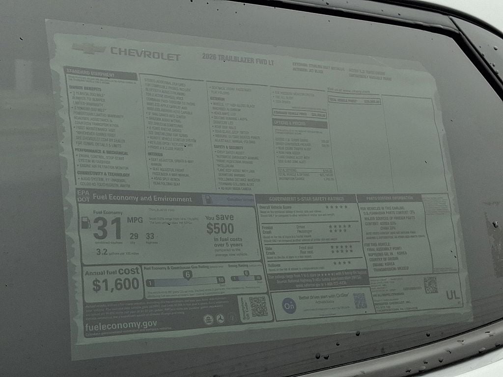 2026 Chevrolet TrailBlazer LT