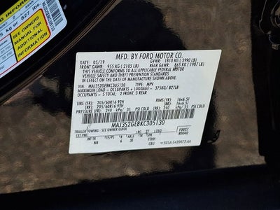 2019 Ford EcoSport SE