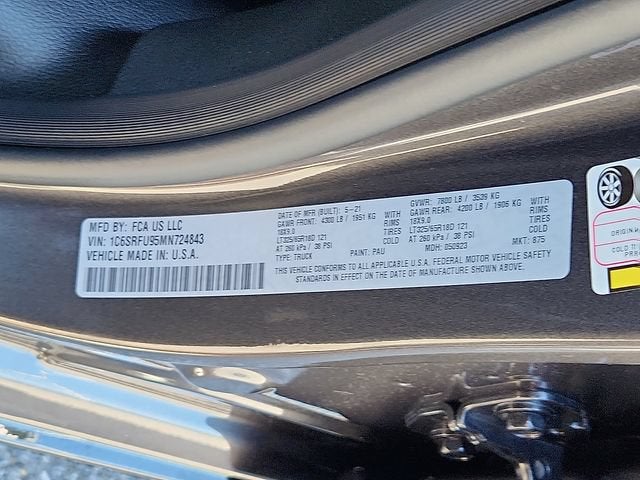 2021 RAM 1500 TRX Crew Cab 4x4 5'7" Box