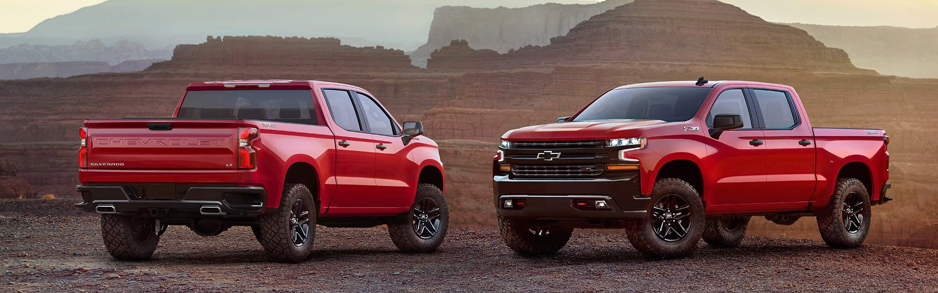 Chevrolet Silverado Back View & Front View