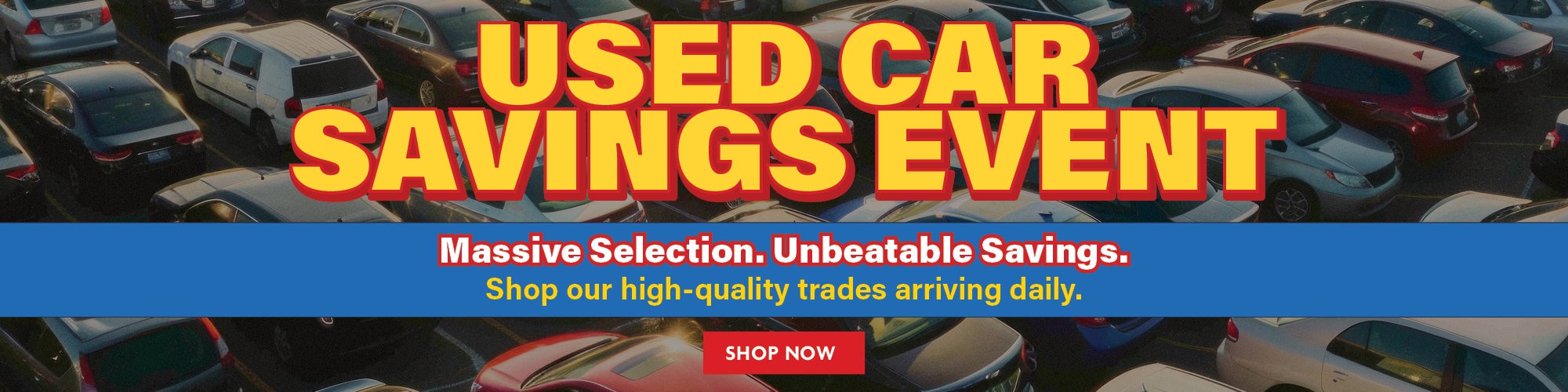 used car savings event